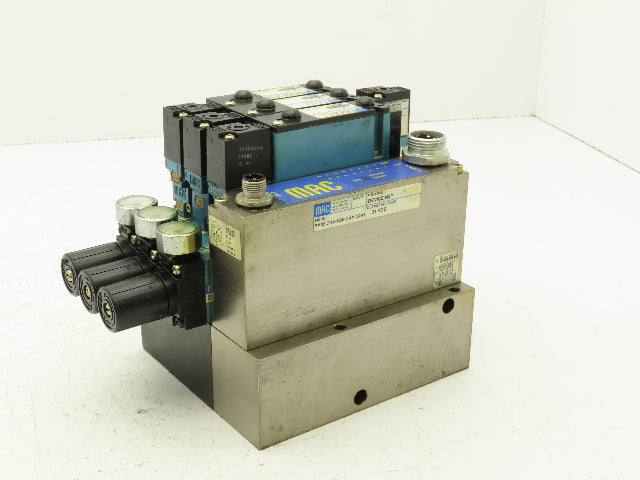 MAC SM32 MAConnect 3-Station Solenoid Valve Serial Manifold DeviceNet ...