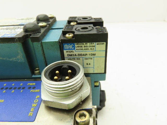 MAC SM32 MAConnect 4-Station Solenoid Valve Serial Manifold DeviceNet 24VDC 92B