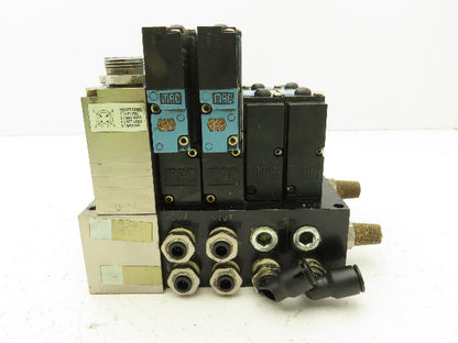 MAC SM32 MAConnect 4-Station Solenoid Valve Serial Manifold DeviceNet 24VDC 92B