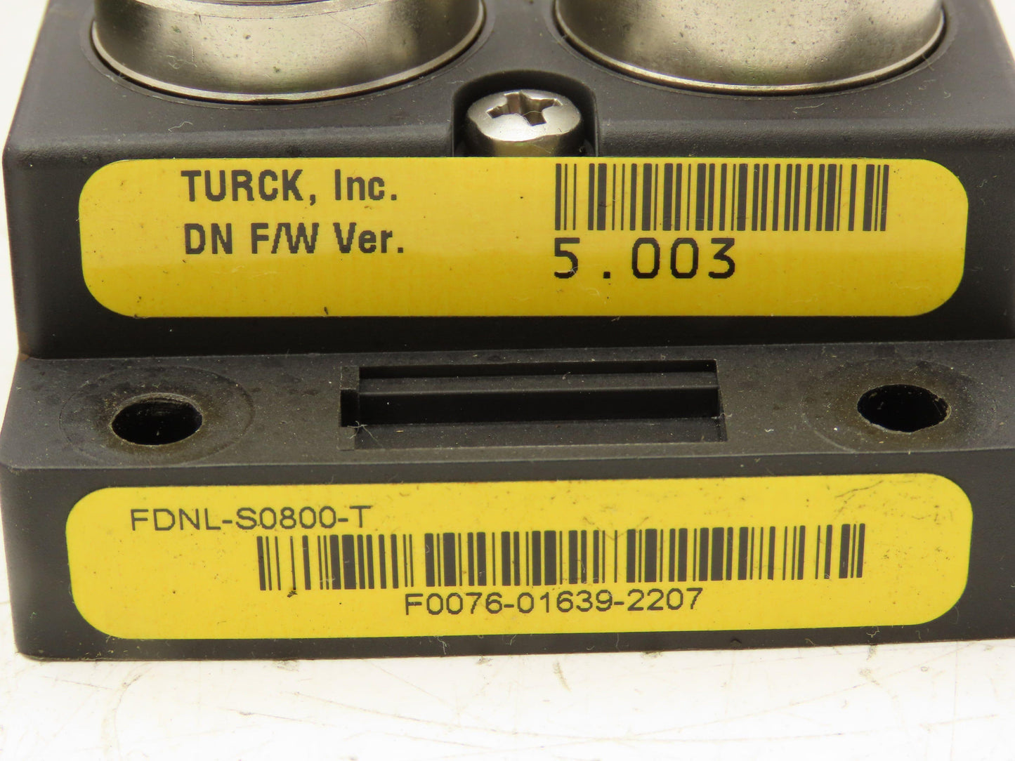 Turck FDNL-S0800-T Bus Stop DeviceNet Remote I/O Module 8-Inputs 24VDC Lot of 2