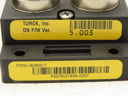 Turck FDNL-S0800-T Bus Stop DeviceNet Remote I/O Module 8-Inputs 24VDC Lot of 2