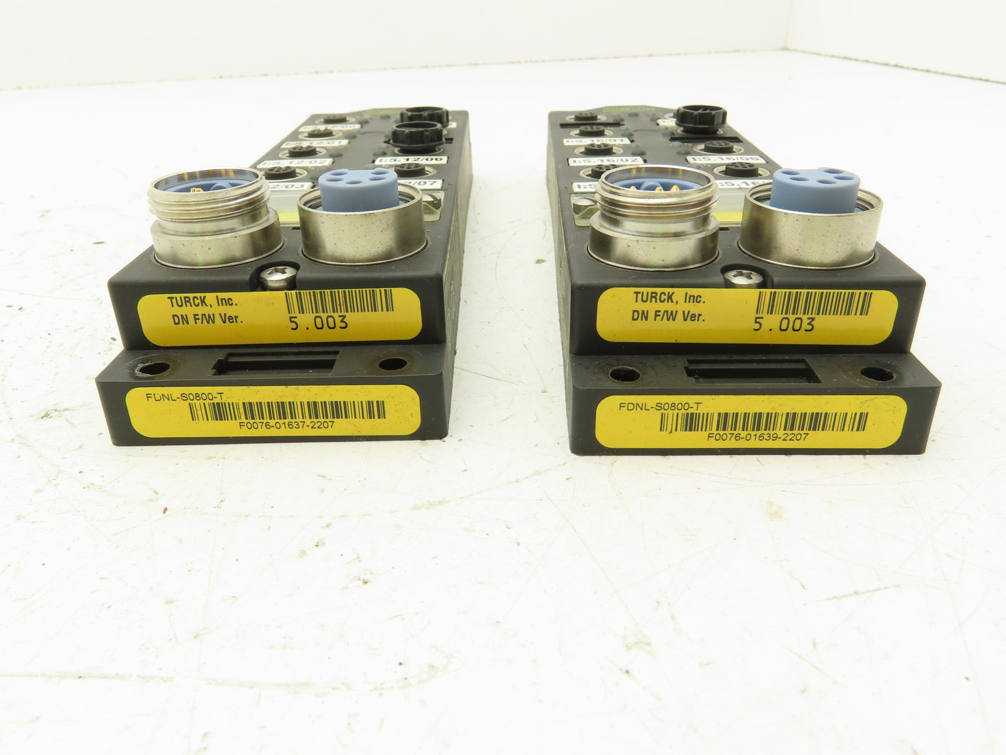 Turck FDNL-S0800-T Bus Stop DeviceNet Remote I/O Module 8-Inputs 24VDC Lot of 2