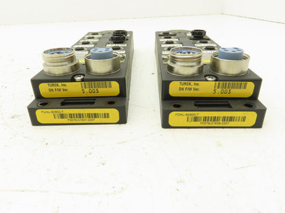 Turck FDNL-S0800-T Bus Stop DeviceNet Remote I/O Module 8-Inputs 24VDC Lot of 2