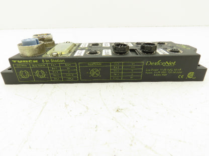 Turck FDNL-S0800-T Bus Stop DeviceNet Remote I/O Module 8-Inputs 24VDC Lot of 2