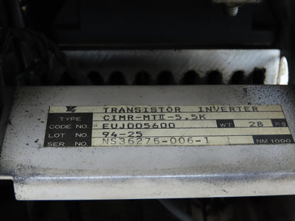 Yaskawa CIMR-MTII-5.5K Transistor Invertor AC Spindle Drive For CNC Machine