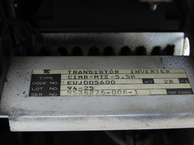 Yaskawa CIMR-MTII-5.5K Transistor Invertor AC Spindle Drive For CNC Machine