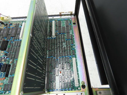 Yaskawa JANCD-MB21 PLC Mother Circuit Board Chassis Unit w/Card Board JANCD-MM20