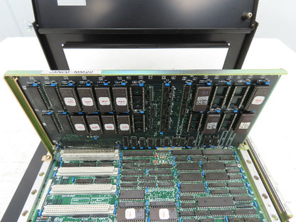 Yaskawa JANCD-MB21 PLC Mother Circuit Board Chassis Unit w/Card Board JANCD-MM20
