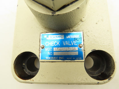 Tokimec Vickers C5G-815-JA Hydraulic Directional Flow Control Check Valve Sz 6
