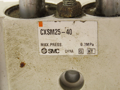 SMC CXSM25-40 Pneumatic Cylinder Dual Rod 40mm Stroke 25mm Bore Reed Switches