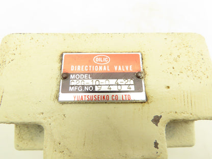 Oilic C2G-10-0 4-20 Hydraulic Directional Flow Control Check Valve Sz 10
