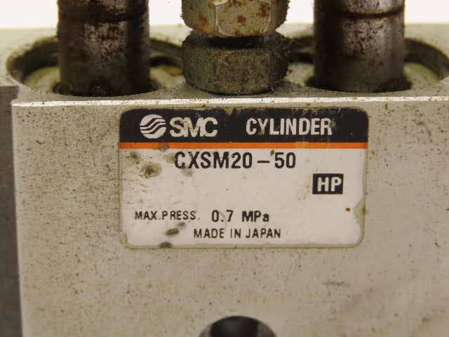 SMC CXSM20-50 Pneumatic Cylinder Dual Rod 50mm Stroke 20mm Bore Lot of 3