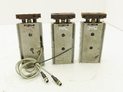 SMC CXSM20-50 Pneumatic Cylinder Dual Rod 50mm Stroke 20mm Bore Lot of 3