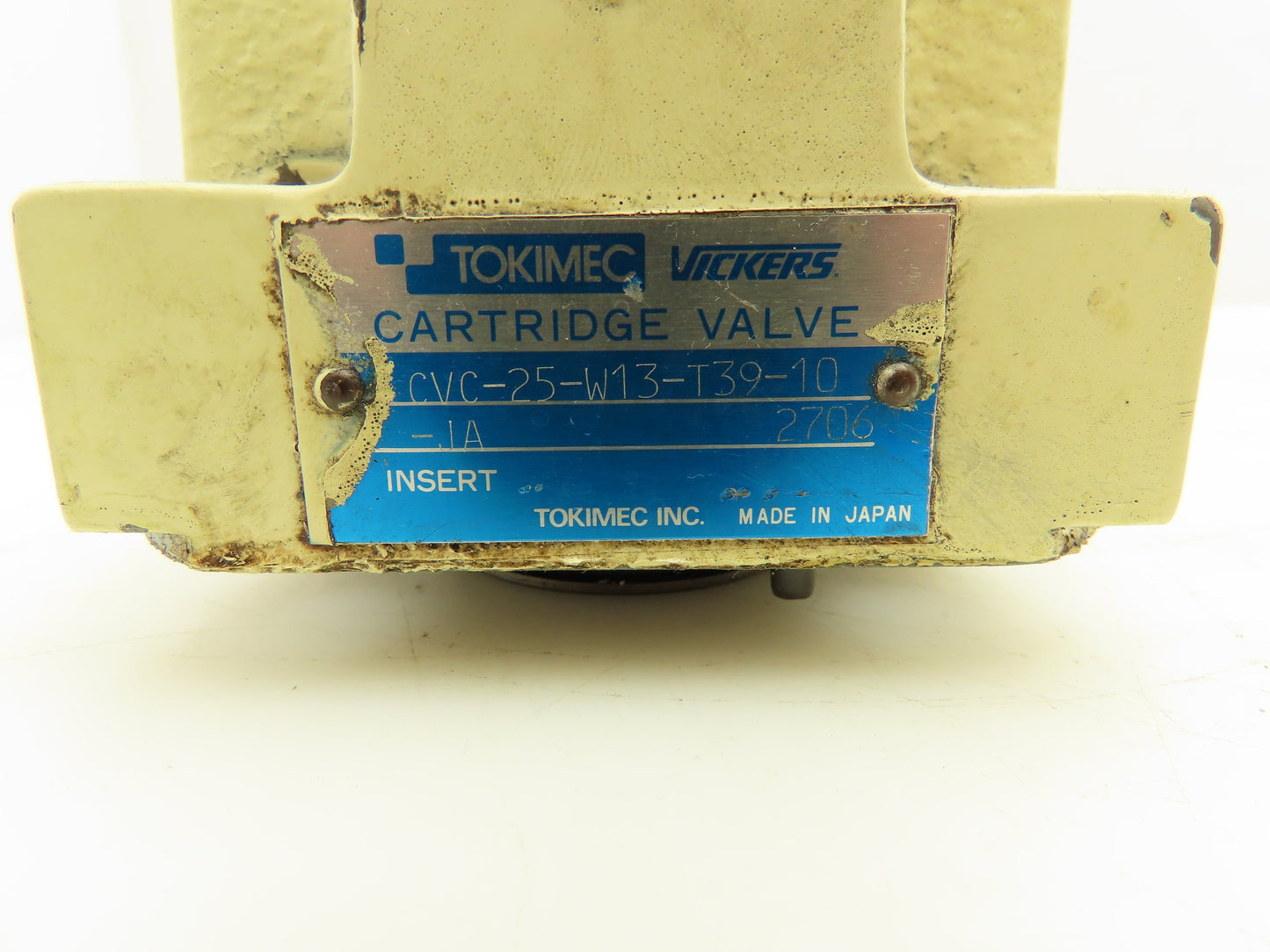 Tokimec Vickers CVC-25-W13-T39-10-JA Hydraulic Cartridge Valve Cover