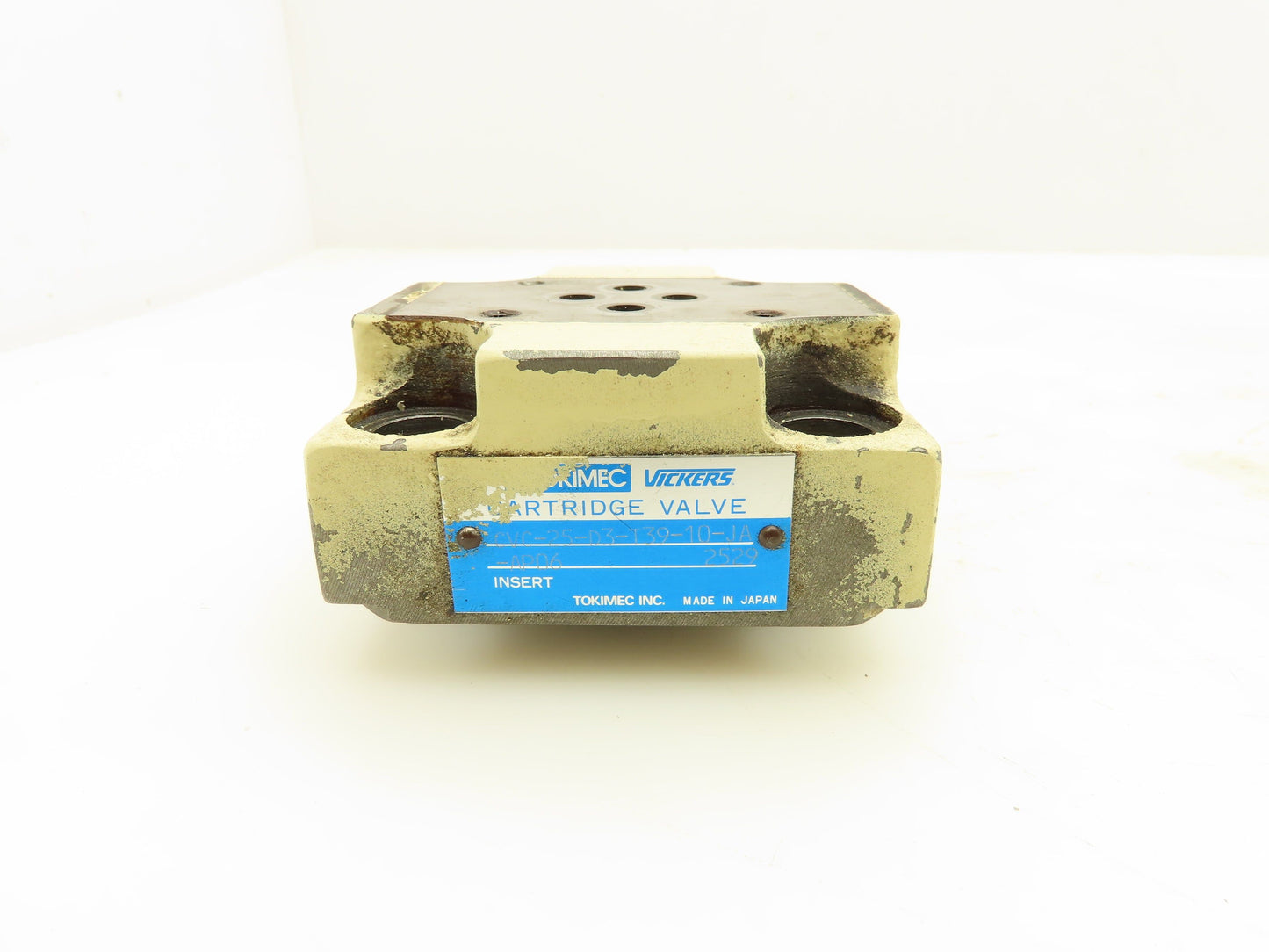 Tokimec Vickers CVC-25-D3-T39-10-JA-AP06 Hydraulic Cartridge Valve Cover