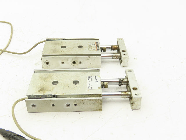 SMC CXSL15-25 Pneumatic Cylinder Dual Rod 25mm Stroke 15mm Bore Lot of 2