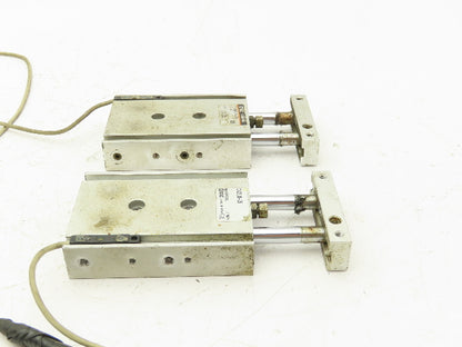 SMC CXSL15-25 Pneumatic Cylinder Dual Rod 25mm Stroke 15mm Bore Lot of 2