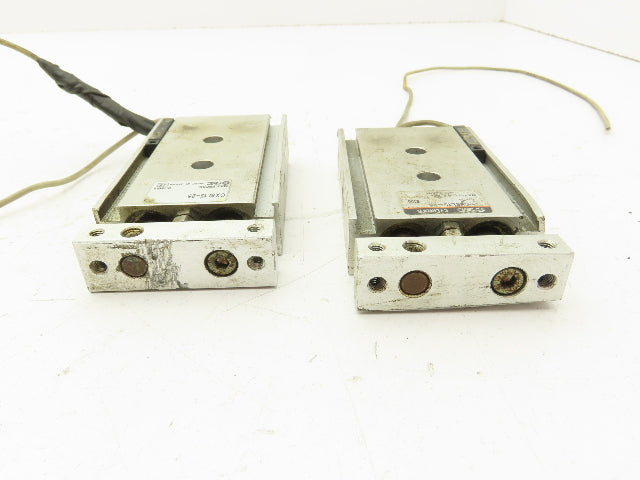 SMC CXSL15-25 Pneumatic Cylinder Dual Rod 25mm Stroke 15mm Bore Lot of 2