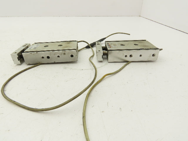 SMC CXSL15-25 Pneumatic Cylinder Dual Rod 25mm Stroke 15mm Bore Lot of 2