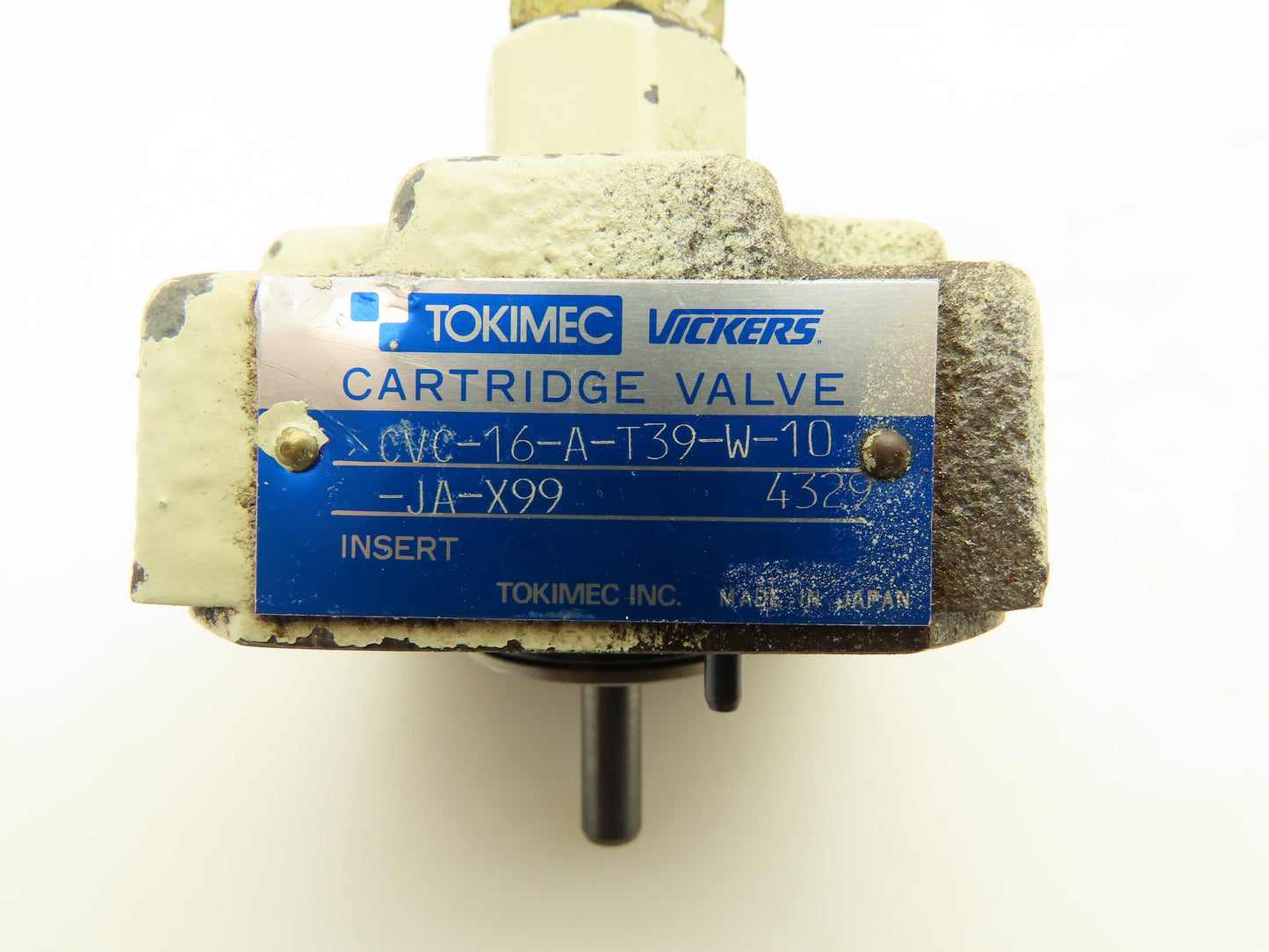 Tokimec Vickers CVC-16-A-T39-W-10-JA-X99 Hydraulic Cartridge Valve Cover Sz 16
