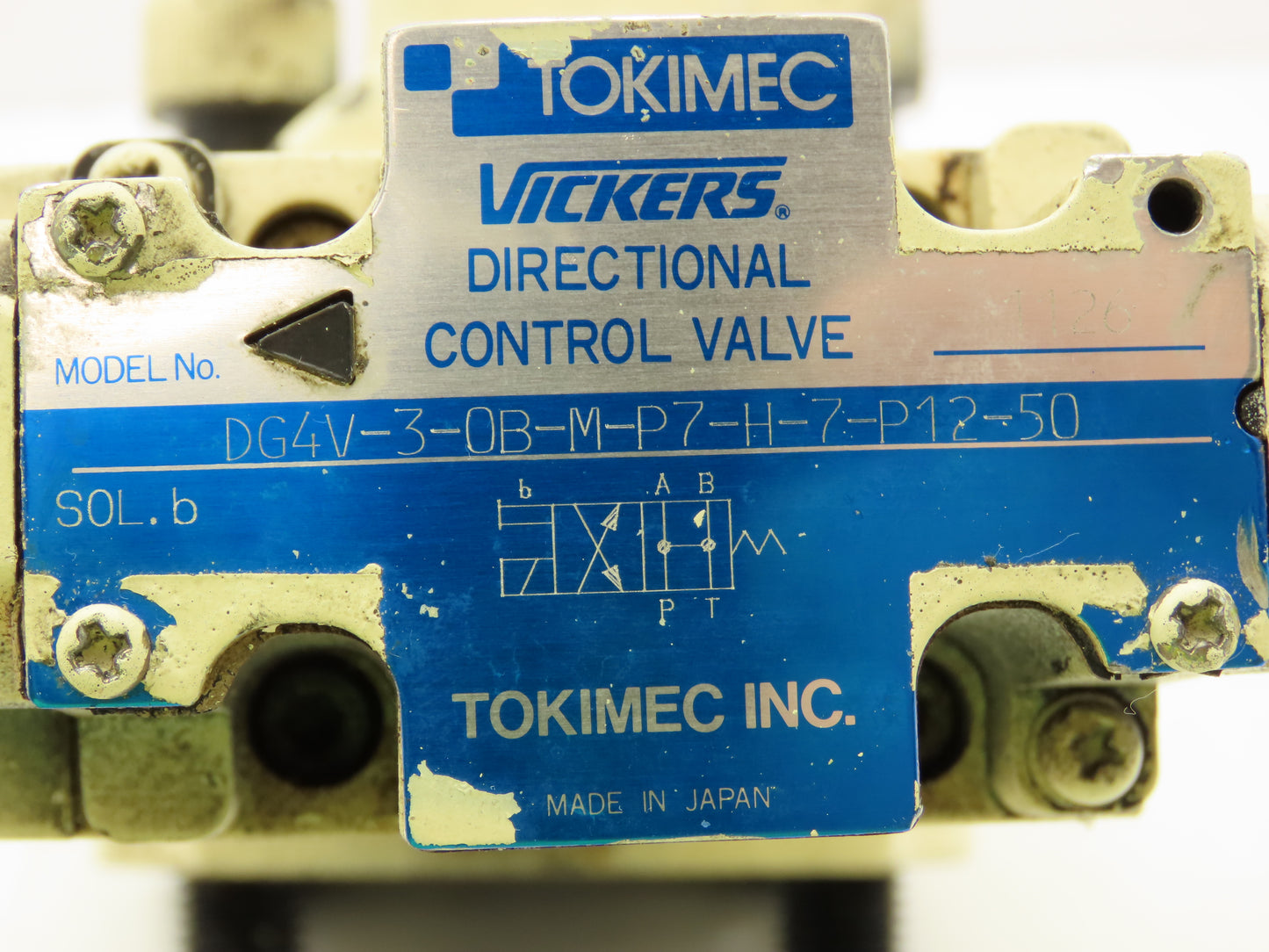 Vickers TCG50-06-F-P7-H-12-SH-S38 Directional Solenoid Control Relief Valve 24V