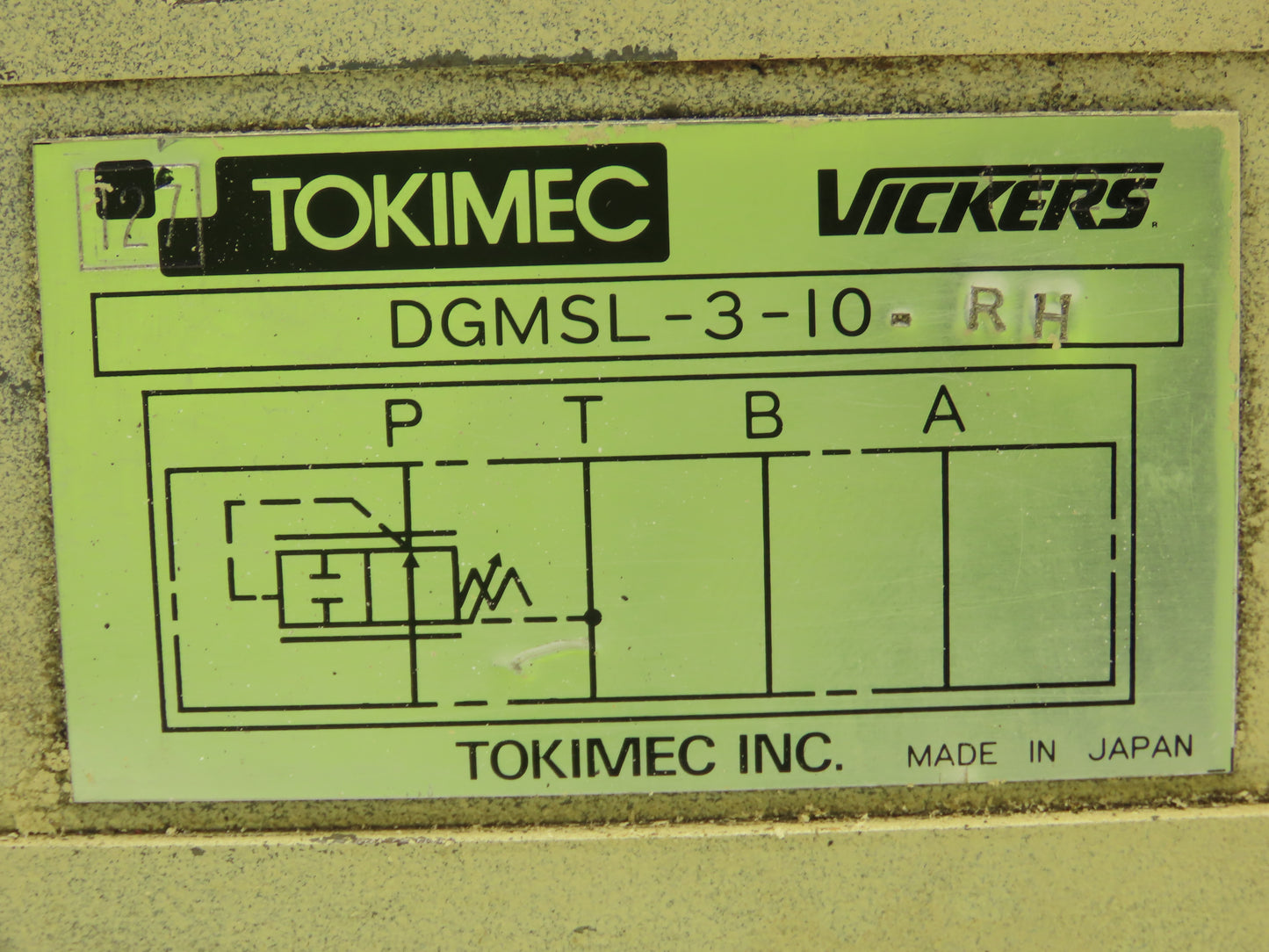 Vickers TCG50-06-F-P7-H-12-SH-S38 Directional Solenoid Control Relief Valve 24V