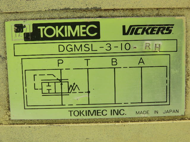 Vickers TCG50-06-F-P7-H-12-SH-S38 Directional Solenoid Control Relief Valve 24V