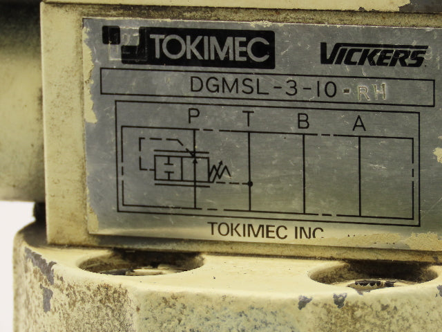 Vickers TCG50-10-FEV-P7-H-12-S10 Directional Solenoid Control Relief Valve 24VDC