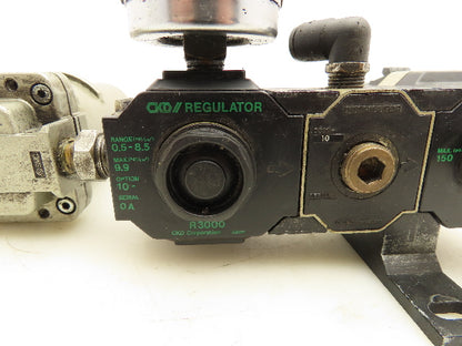 SMC CKD AMG150C-N02C Water Separator Regulator Valve Lubricator Assembly
