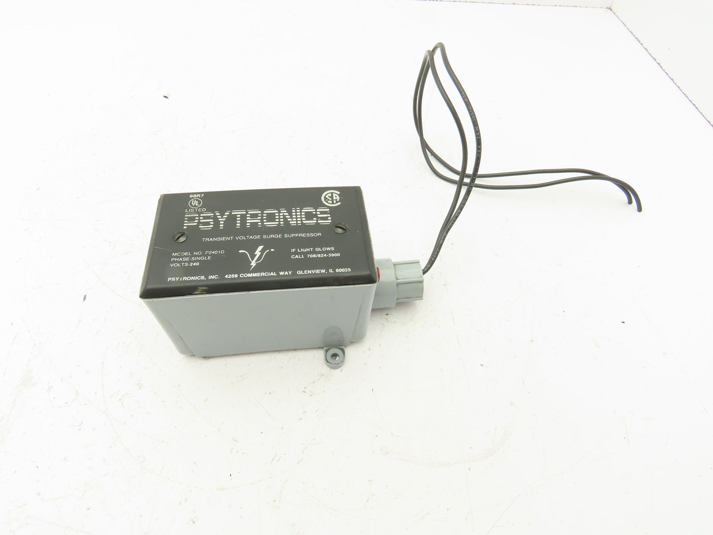 Psytronics P2401D Surge Suppressor 240V 1PH 2 Wire 50/60HZ