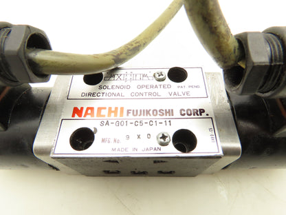 Nachi SA-G01-C5-C1-11 Hydraulic Directional Solenoid Valve 110V 1.9A