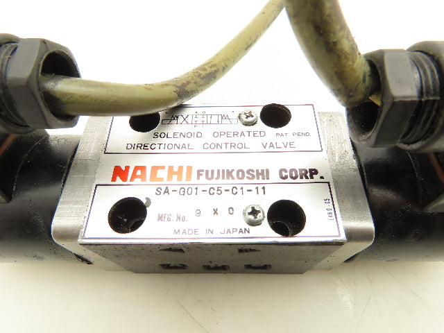 Nachi SA-G01-C5-C1-11 Hydraulic Directional Solenoid Valve 110V 1.9A