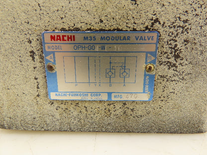 Nachi OPH-G04-W1-10 Modular Check Valve Pilot Operated