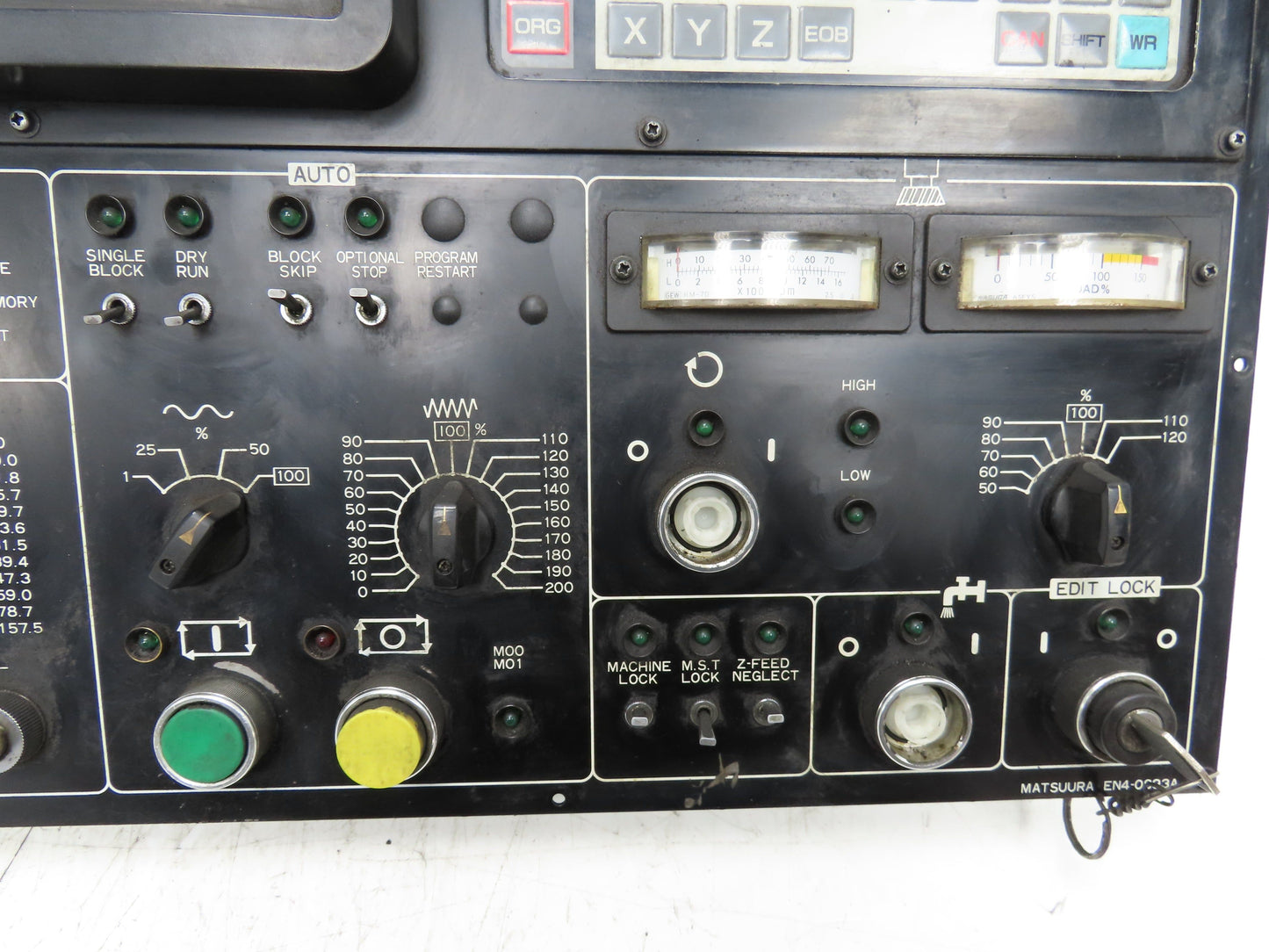 Matsuura EN4-0893A HMI Operator Control Panel Monitor Assembly