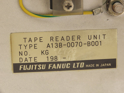 Fanuc A13B-0070-B001 Tape Reader Unit For CNC Machine 220V 23W