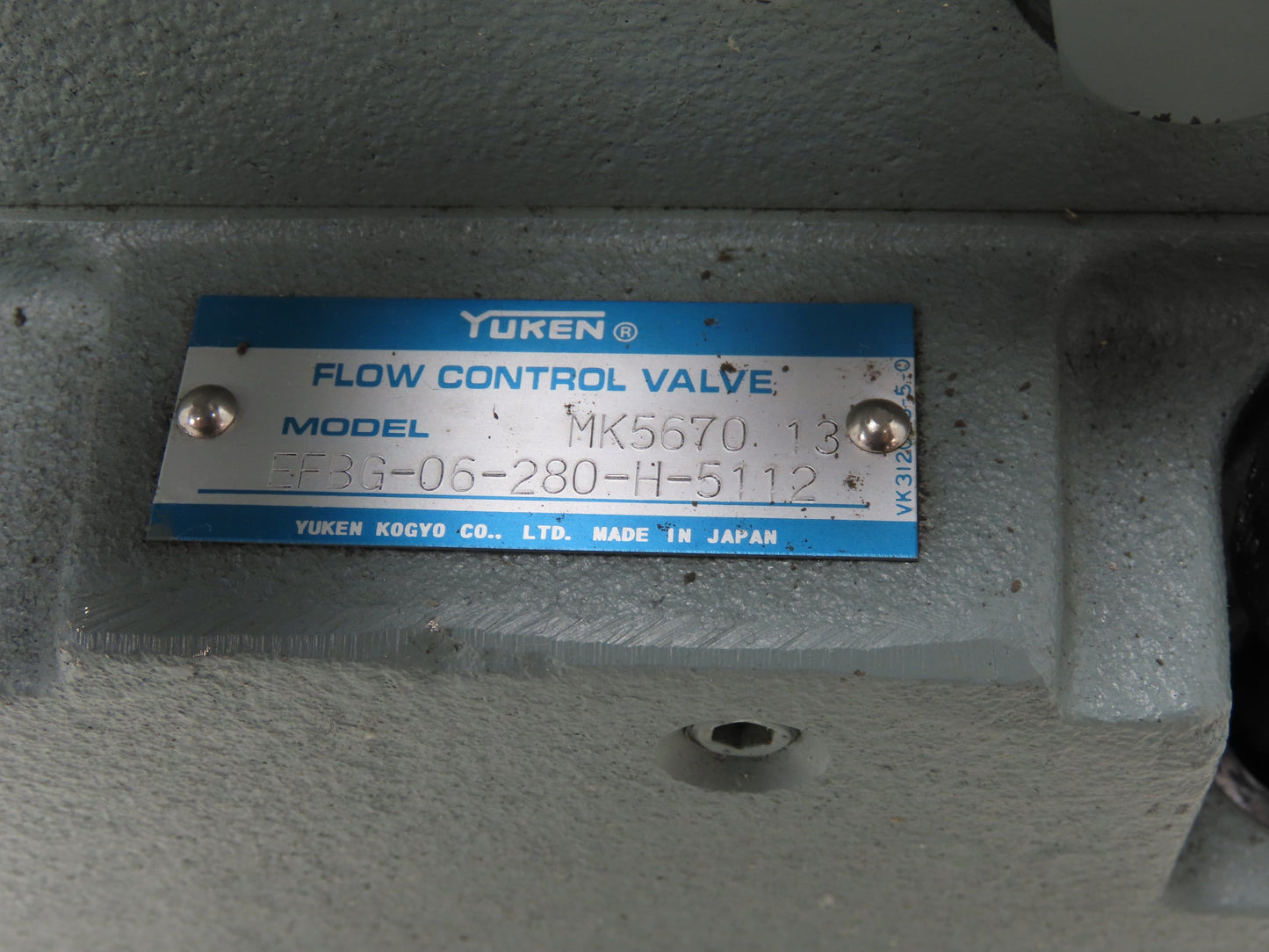 Yuken EFBG-06-280-H-5112 Proportional Flow Control Relief Valve EDG-01V