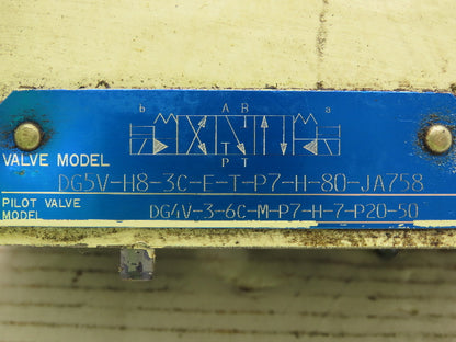 Vickers DG5V-H8-3C-E-T-P7-H-80-JA758 Directional Control Solenoid Valve 24VDC