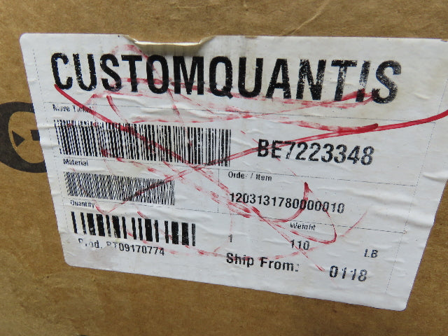 Dodge Quantis HB683CN140TC In-Line Helical Gearbox 114.78:1 Reducer 1.7Hp 15rpm