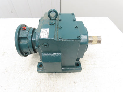 Dodge Quantis HB683CN140TC In-Line Helical Gearbox 114.78:1 Reducer 1.7Hp 15rpm