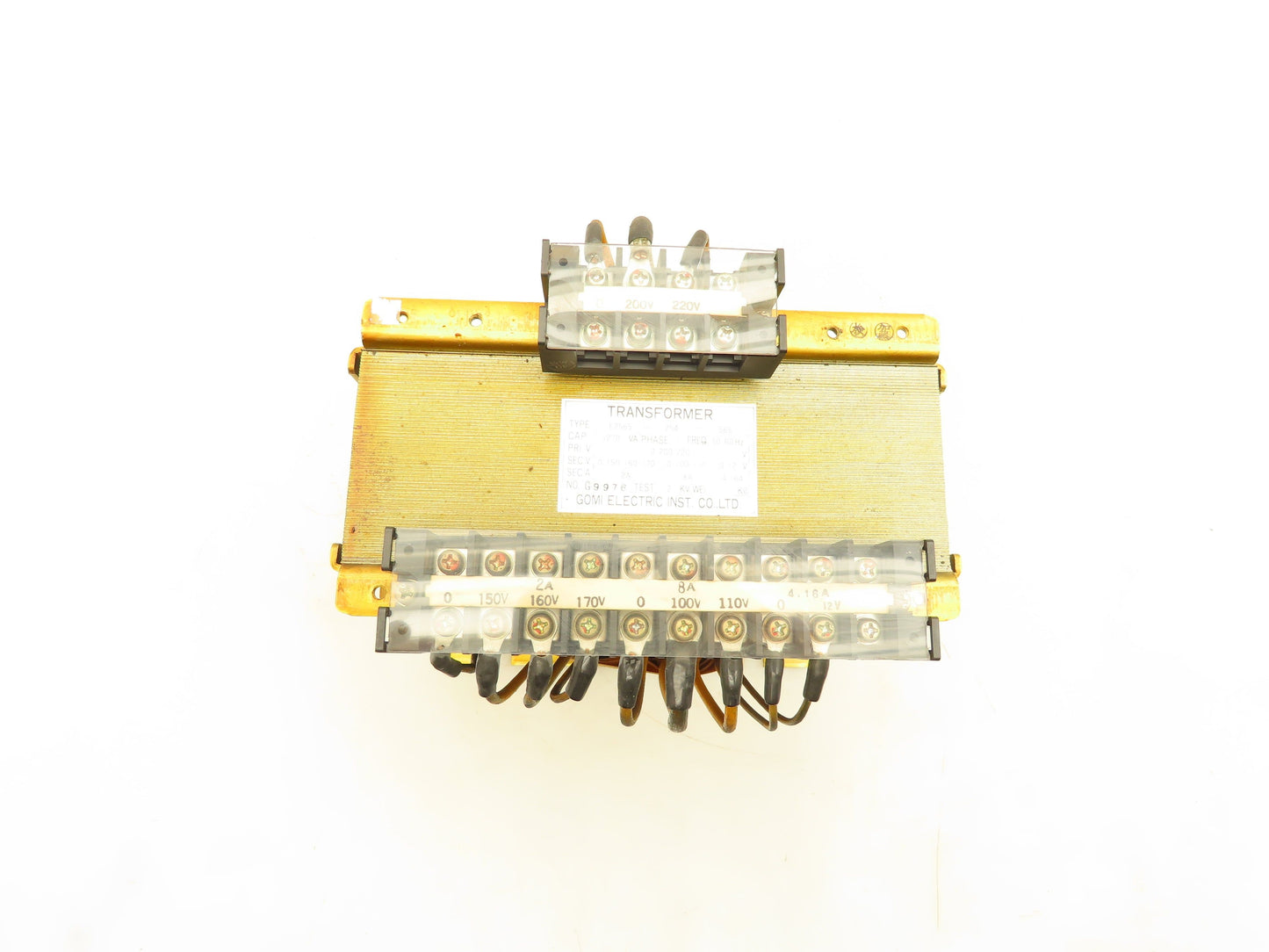 Gomi E2565-254-565 Okuma Power Transformer 1270VA HV 220V LV 160V 110V 12V