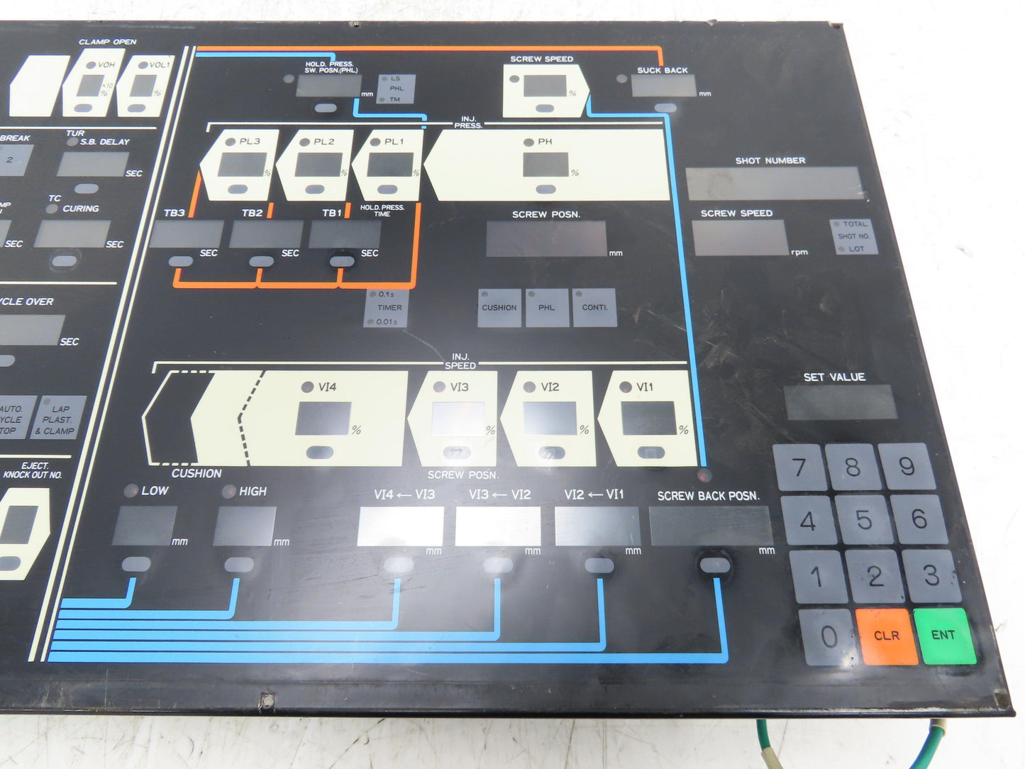 Mitsubishi Electric 3A133072 HMI Operator Display Control Panel Keypad Assembly