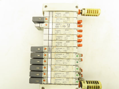 SMC EX250-SDN1 12-Station DeviceNet Manifold VQC2200N-5  Solenoid Valves 24VDC