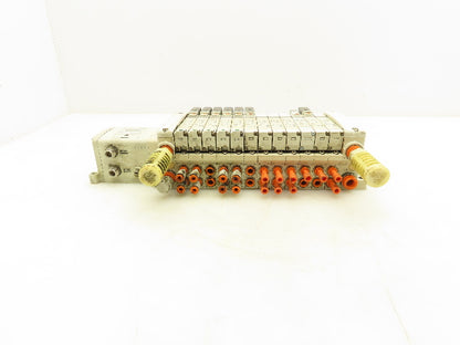 SMC EX250-SDN1 12-Station DeviceNet Manifold VQC2200N-5  Solenoid Valves 24VDC