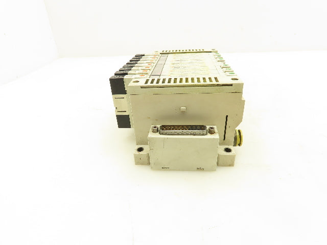 SMC VQ2400N-5 Pneumatic 8-Station Manifold 5/2 Solenoid Valves 24VDC