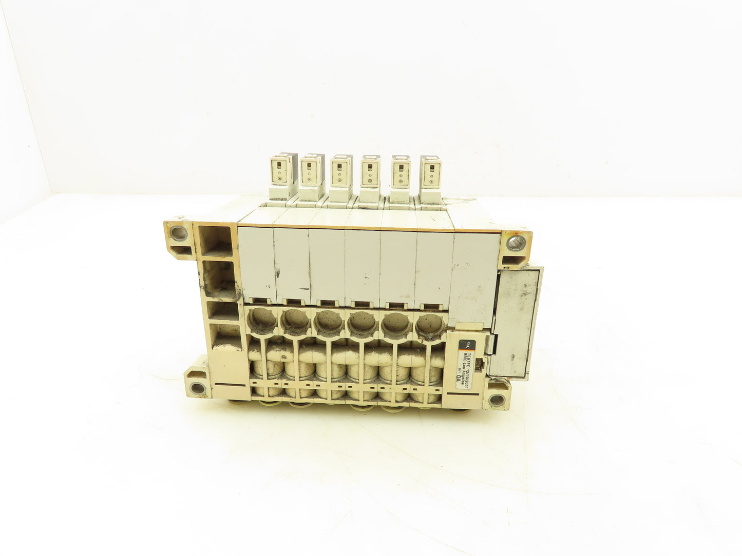 SMC VQ2100N-5 Pneumatic 6-Station Manifold 5/2 Solenoid Valves 24VDC