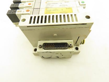 SMC Pneumatic 6-Station Manifold 5/2 Solenoid Valves 24VDC VQ2100N-5/VQ2400N-5