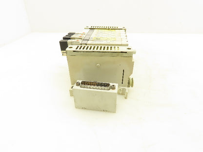 SMC VQ2100N-5 Pneumatic 7-Station Manifold 5/2 Solenoid Valves 24VDC