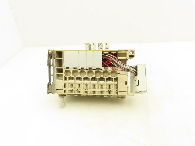 SMC VQ2100N-5 Pneumatic 7-Station Manifold 5/2 Solenoid Valves 24VDC