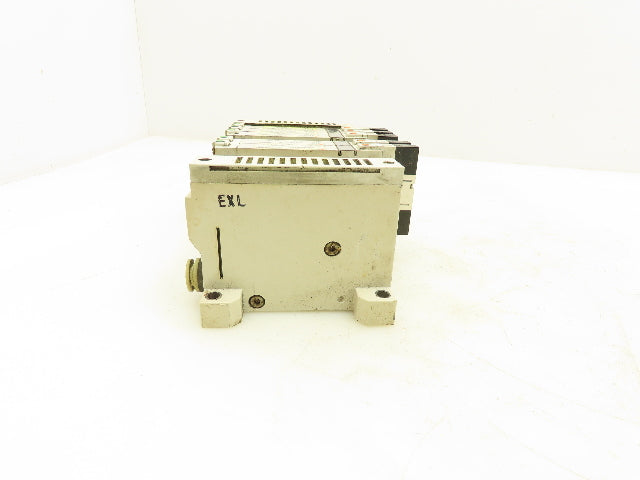 SMC VQ2400N-5 Pneumatic 8-Station Manifold 5/2 Solenoid Valves 24VDC