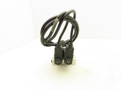 ARO M212SS-120-A Pneumatic 2-Station Manifold 5/2 Solenoid Valves 120V 1/4" NPT